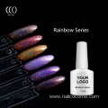 Hot Sale Fashion Private Label Rainbow series UV Gel Nail Polish Bulk Wholesale for Nail Art